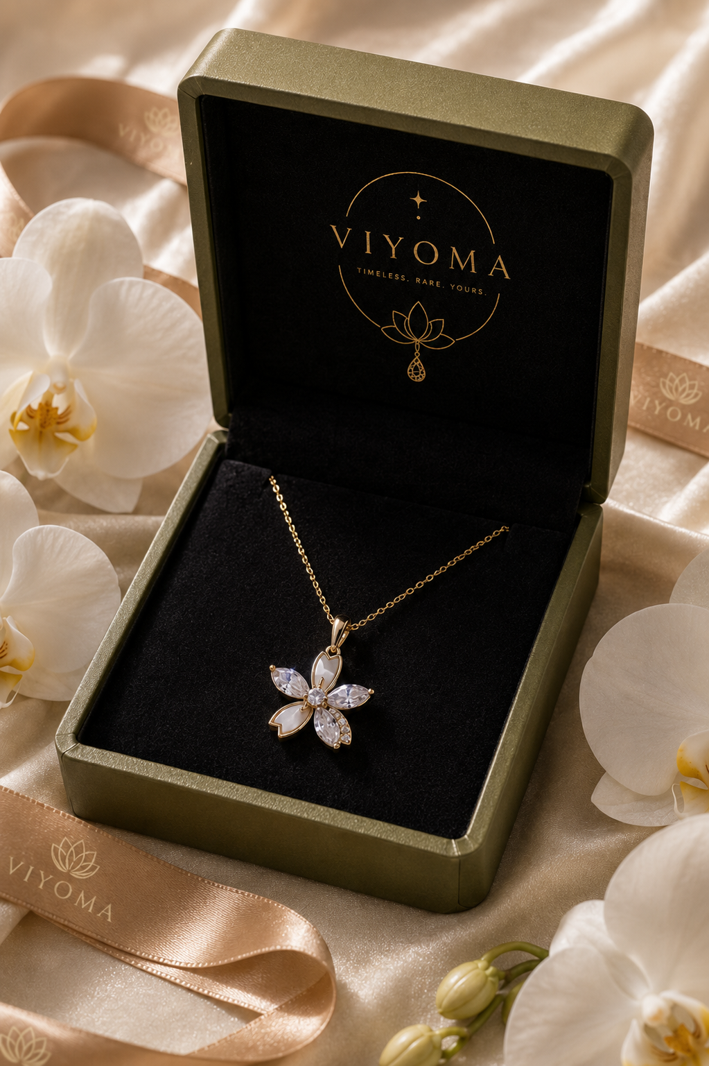 VIYOMA Pearl Petals Pendant