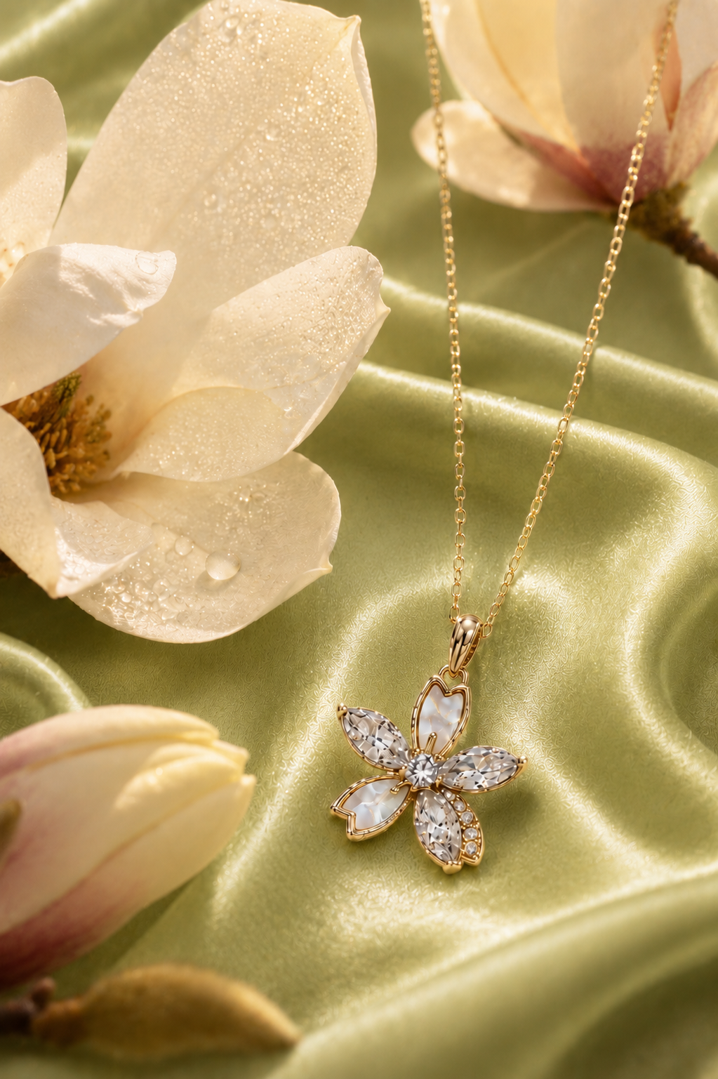 VIYOMA Pearl Petals Pendant