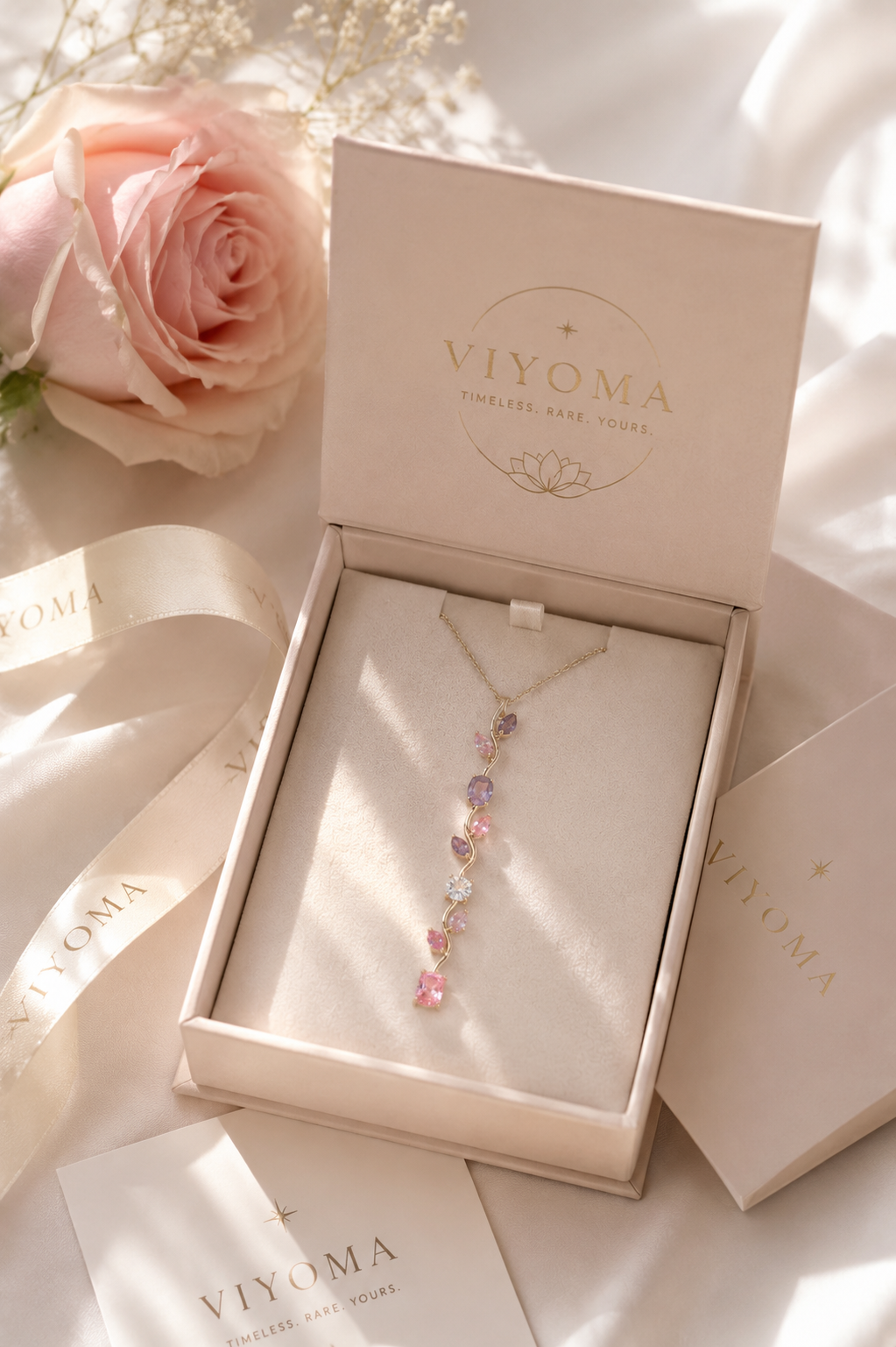 VIYOMA Twilight Wisteria Drop Pendant