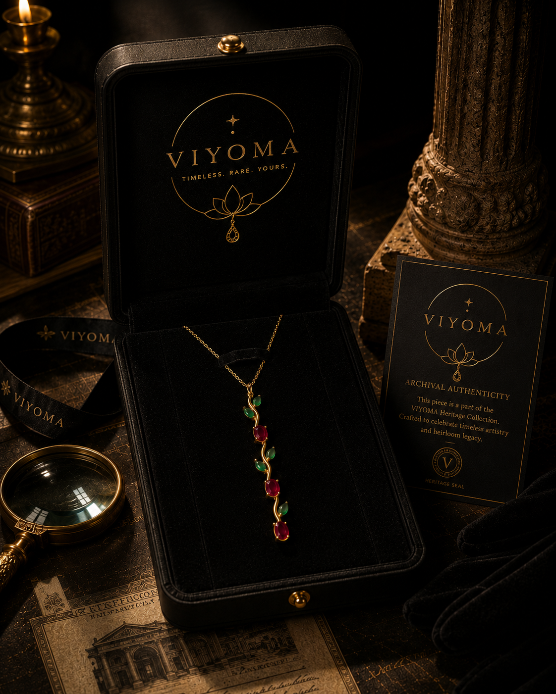 VIYOMA Scarlet Drop Pendant