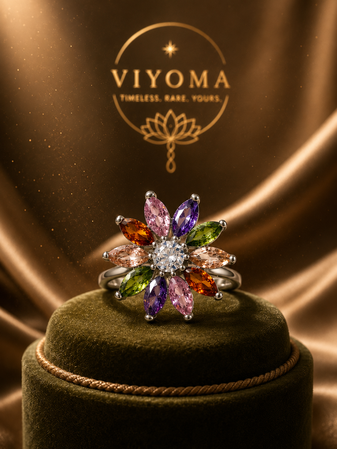 VIYOMA Prism Petals Ring
