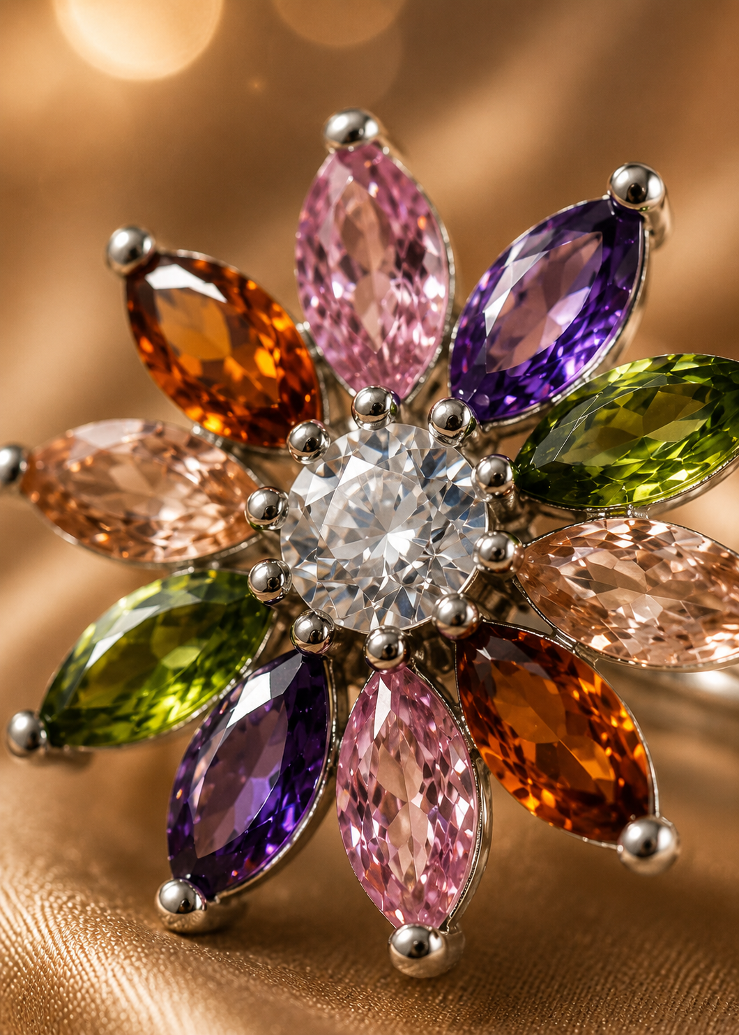 VIYOMA Prism Petals Ring