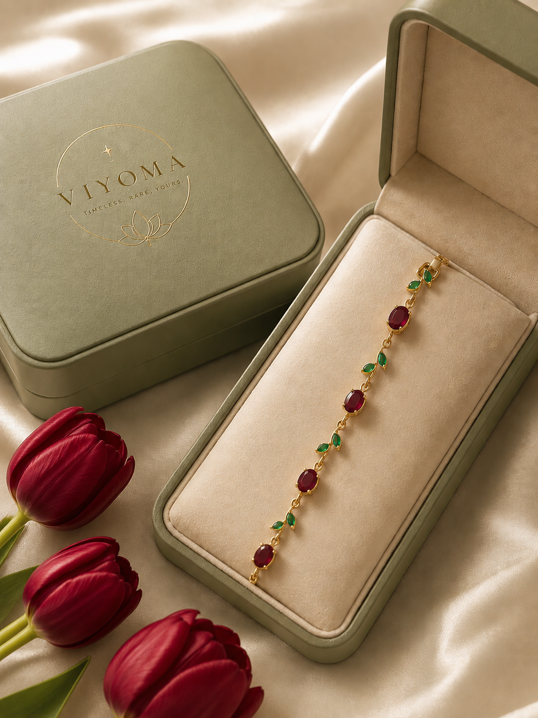 VIYOMA Scarlet Tulip Bracelet