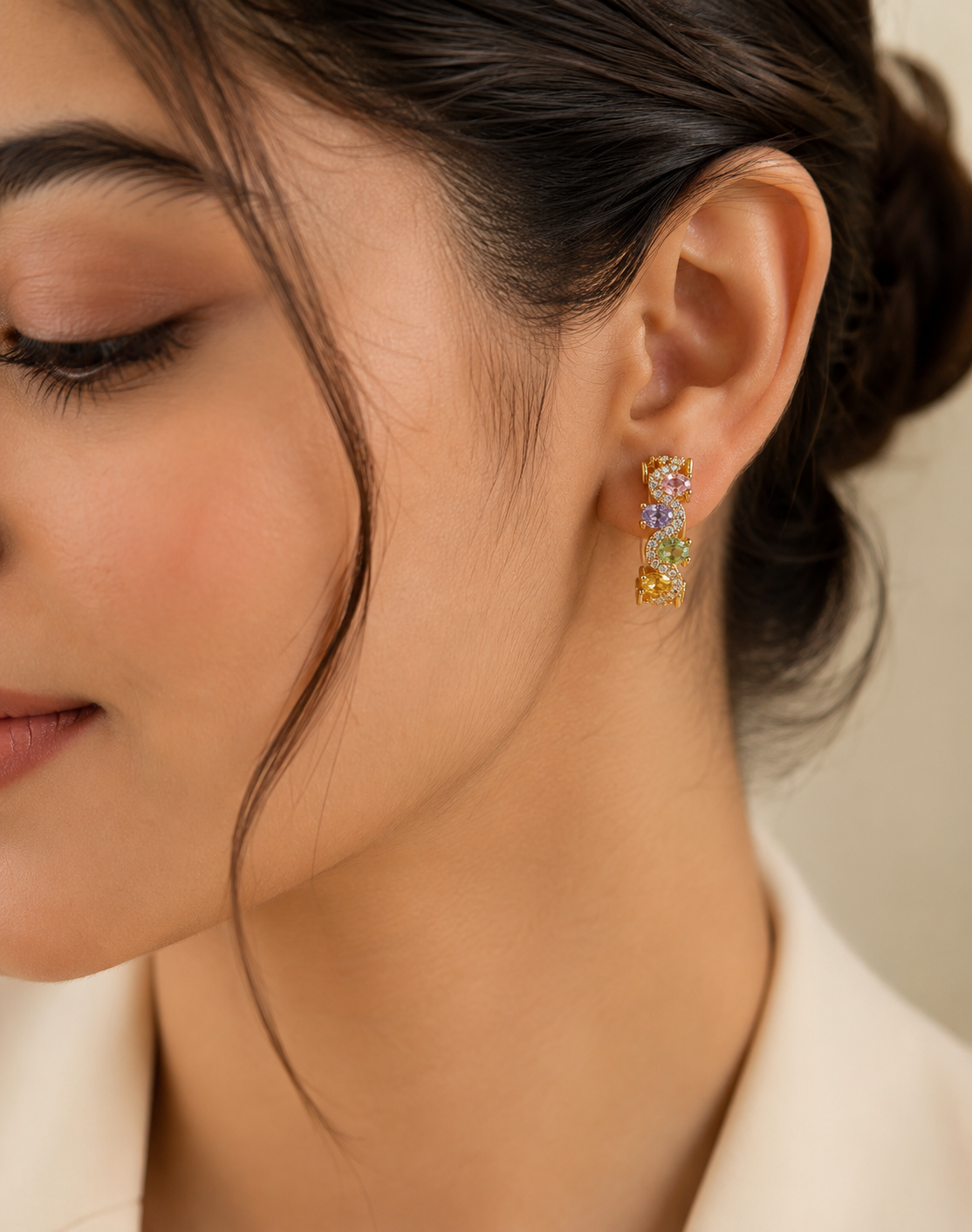 VIYOMA Pastel Élan Hoops