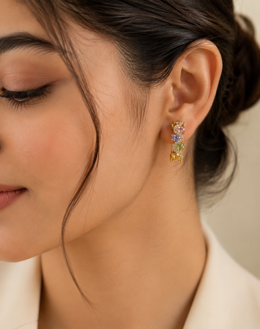 VIYOMA Pastel Élan Hoops