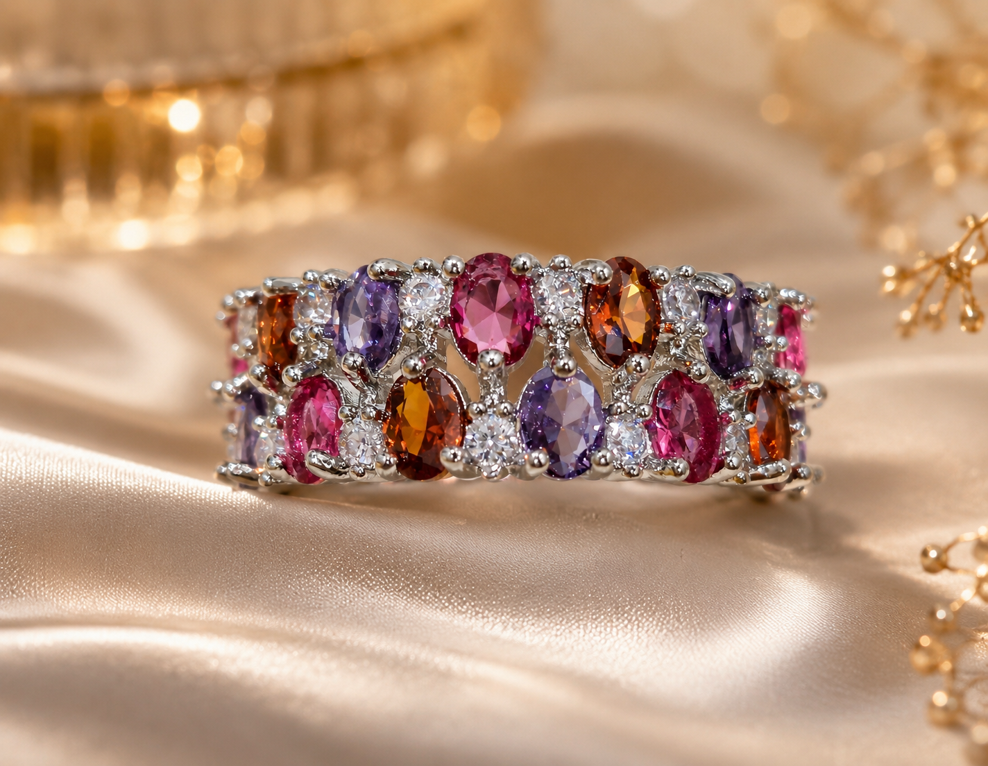 VIYOMA Aurora Crown Ring