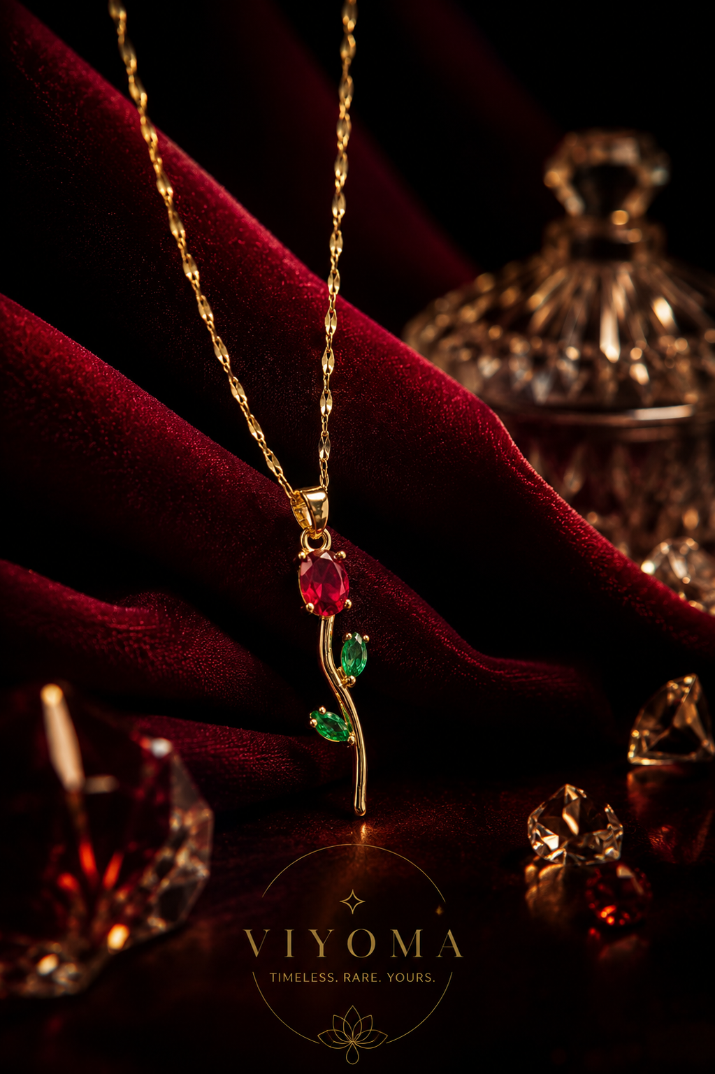 VIYOMA Scarlet Tulip Pendant
