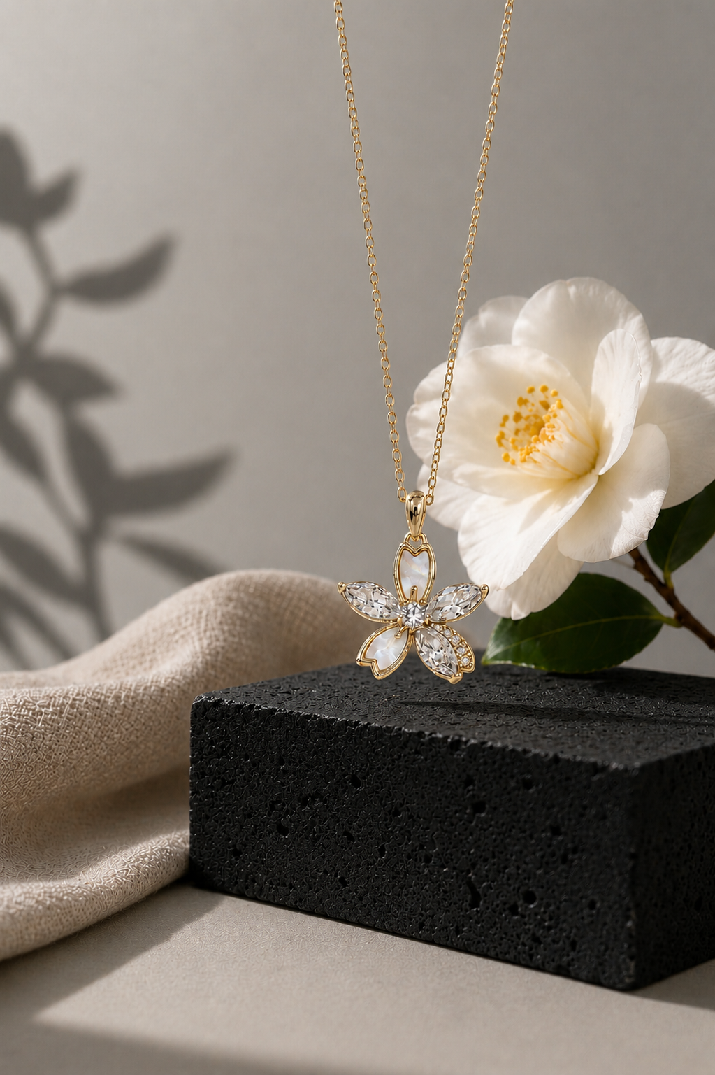 VIYOMA Pearl Petals Pendant